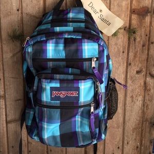 Jansport Backpack Blue Purple Black